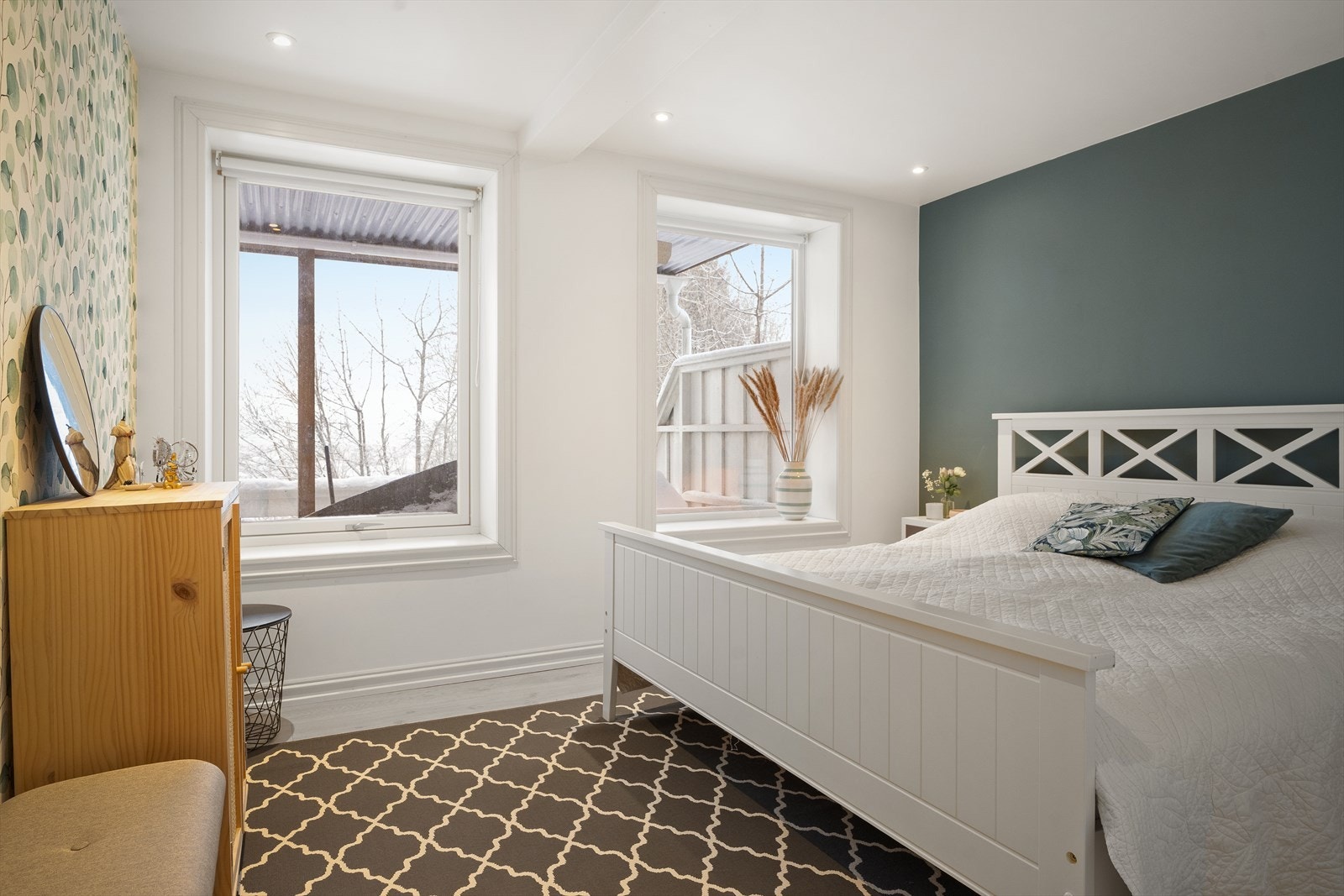 Soverom 3 er husets hovedsoverom og har stor walk-in-garderobe Galleribilde