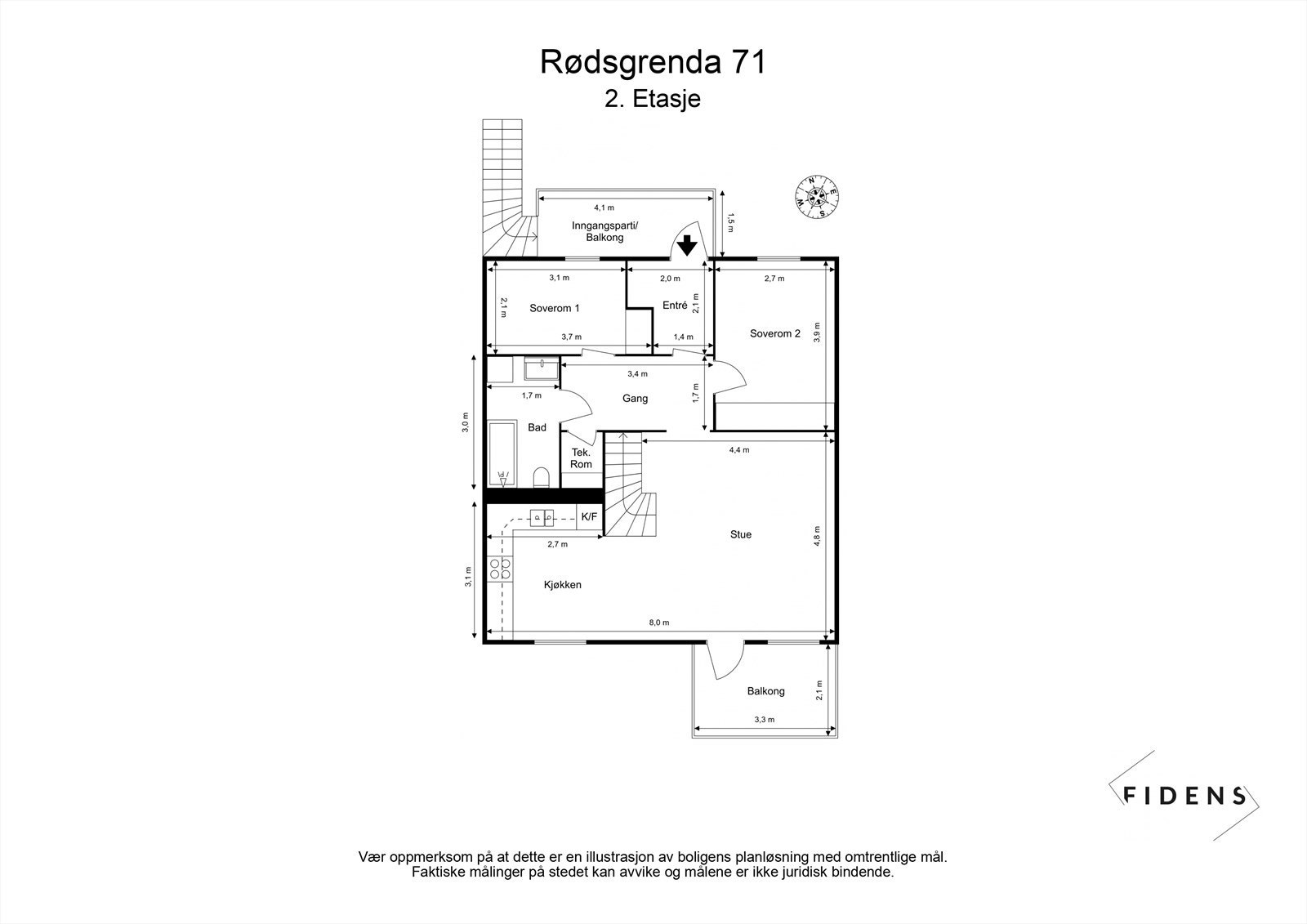 Plantegning 2. etasje. Galleribilde