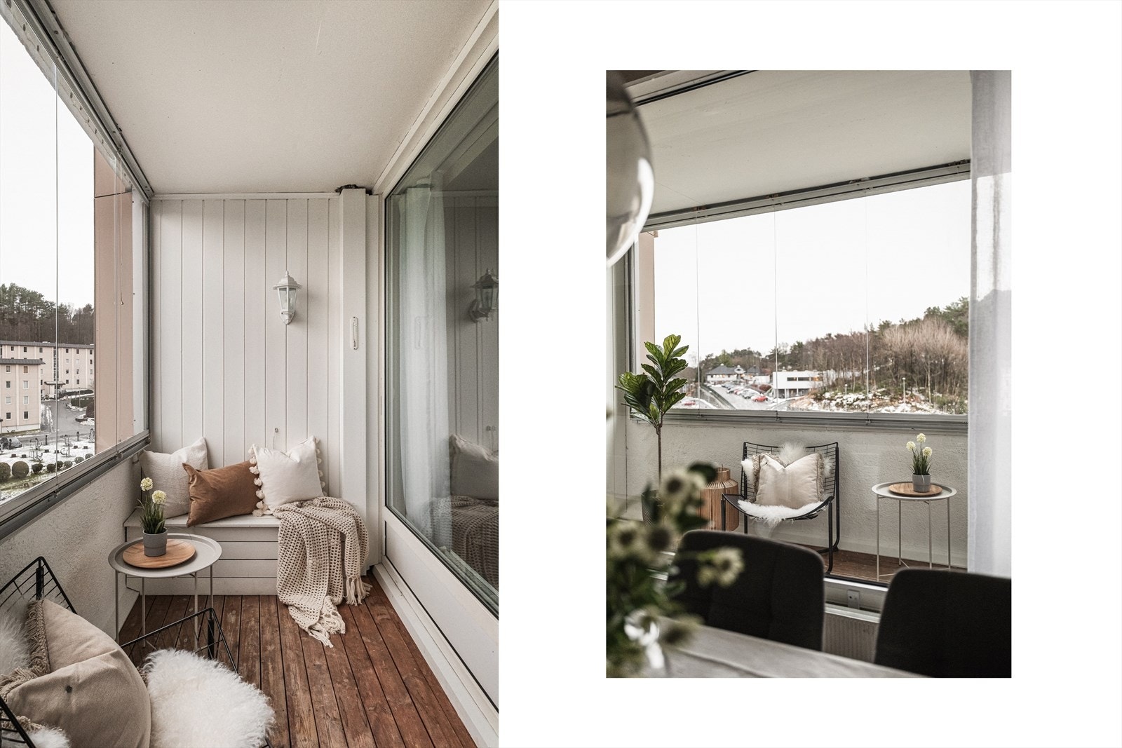 Fra stuen er det utgang til en flott, innglasset balkong på ca. 5,5 m² Galleribilde