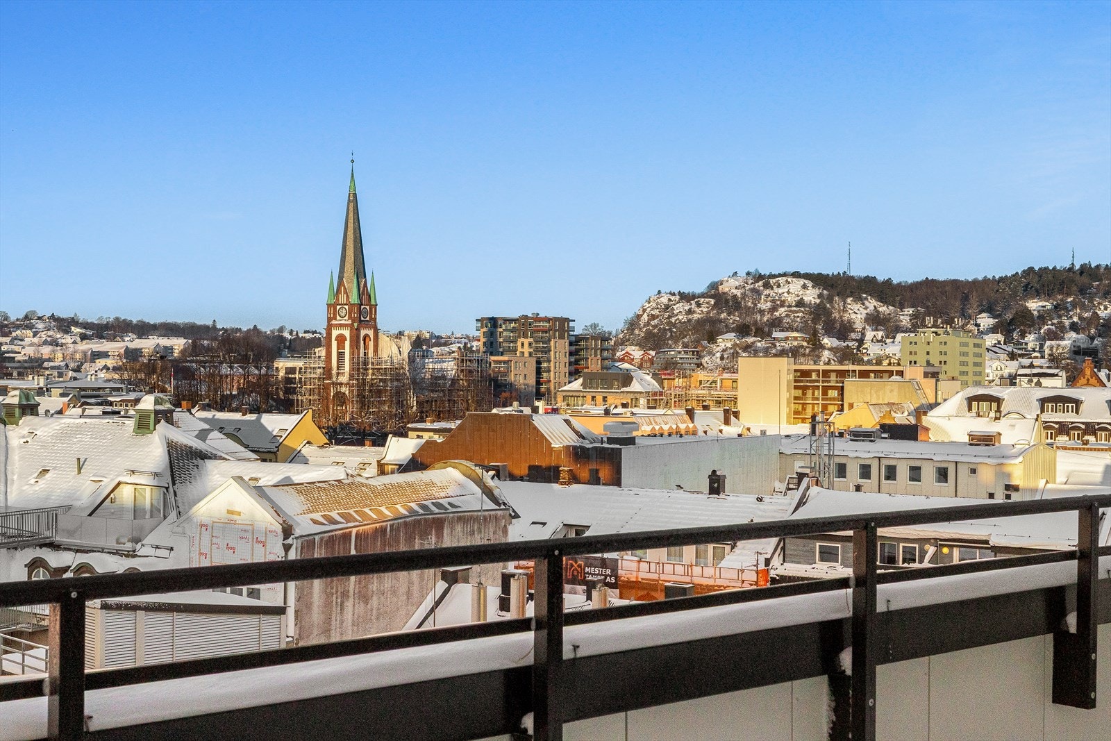 Utsikt fra takterrassen Galleribilde