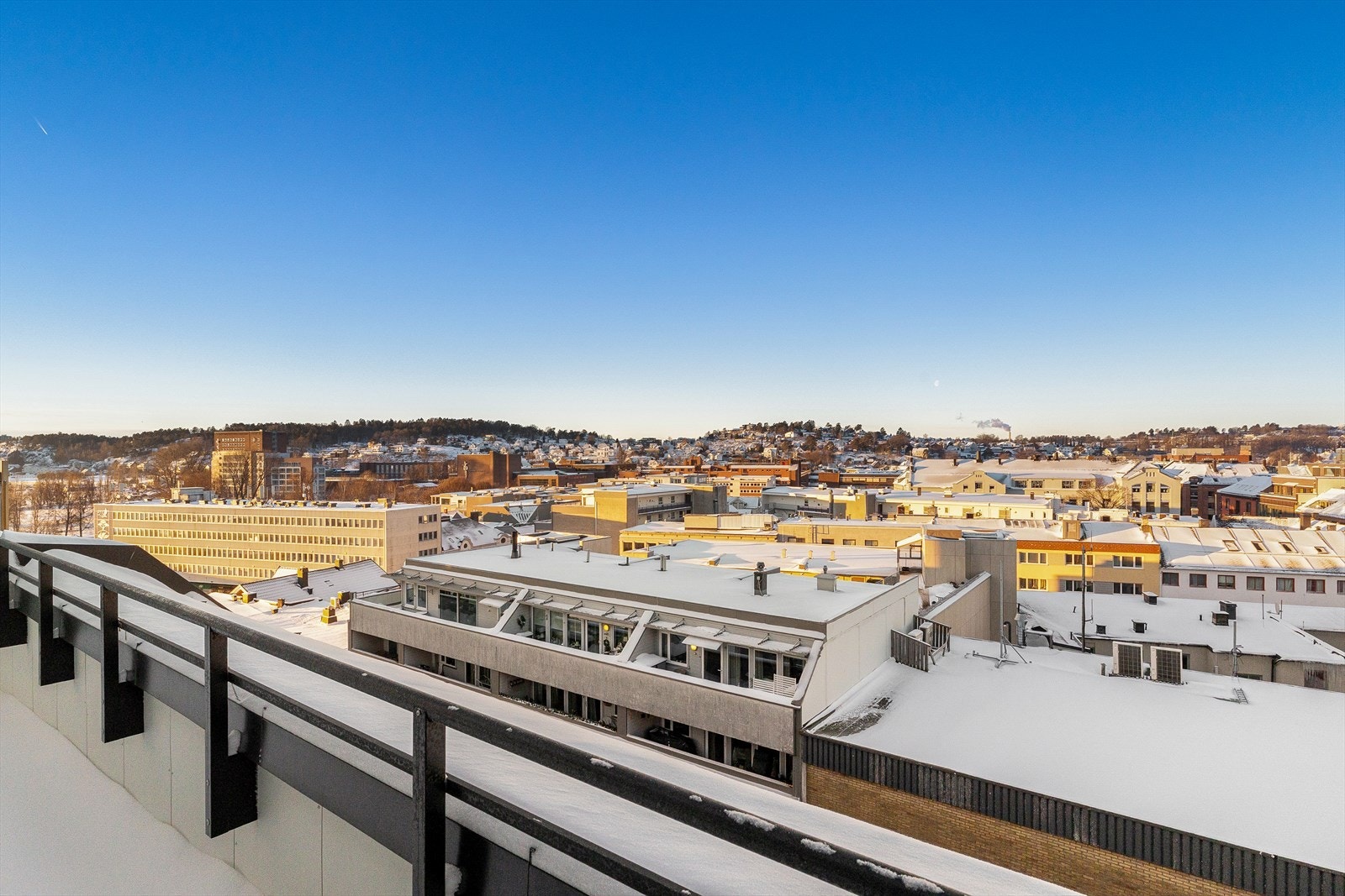 Utsikt fra takterrassen Galleribilde