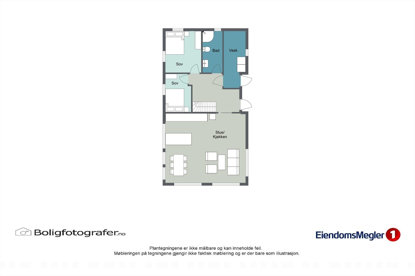Planskisse 1. etg. Galleribilde