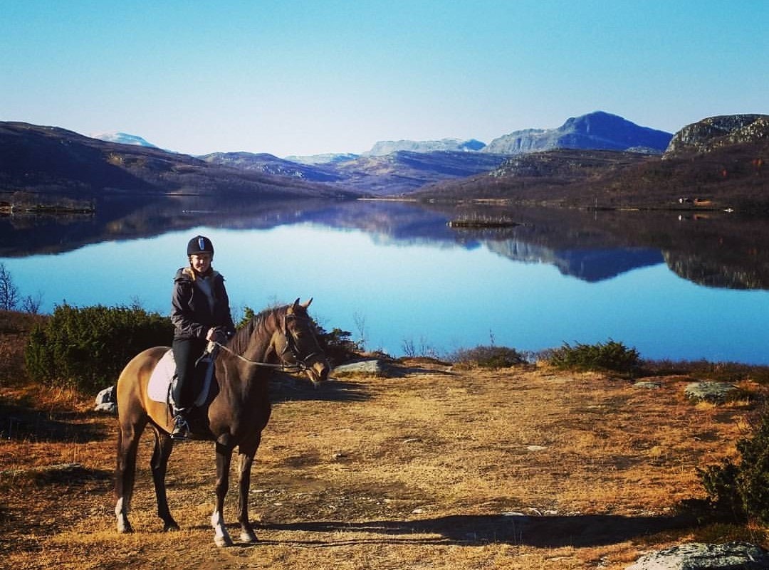 Det er mange stølsveier og stier for både sykkel- og fotturer, eller kanskje det frister med en ridetur Her får man tilgang på flotte områder med majestetisk natur, som her ved Olevatnet. Galleribilde