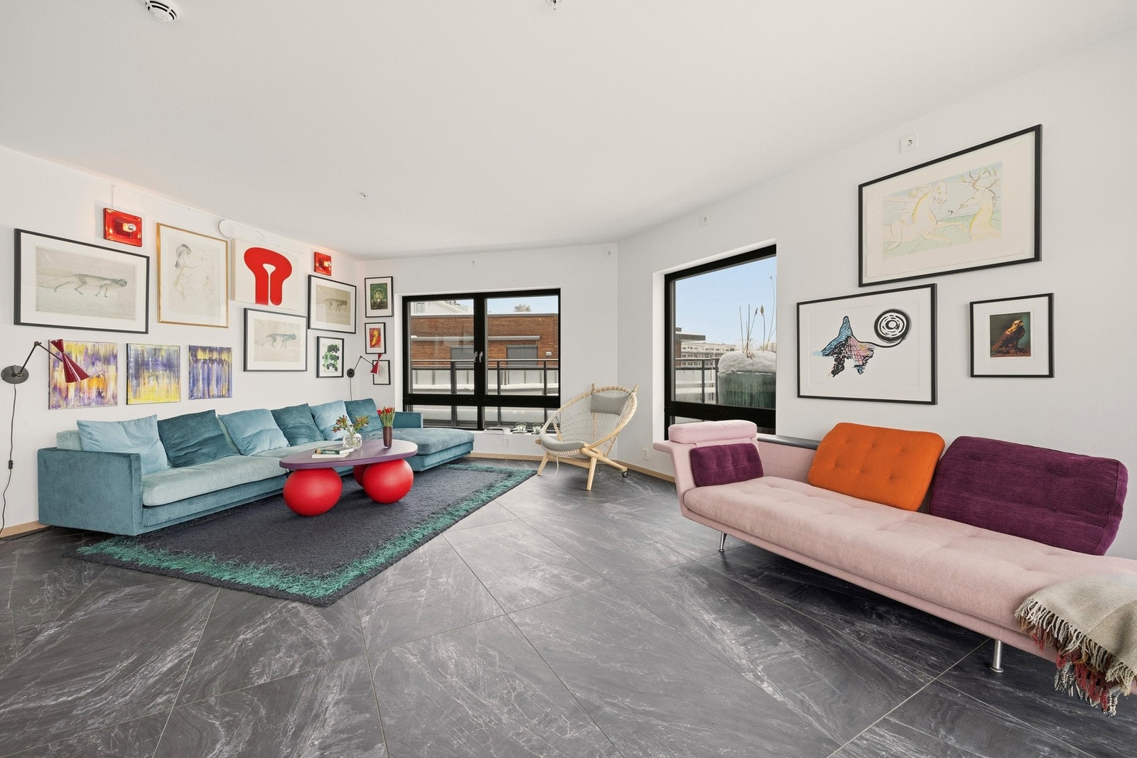 Det er også god plass til å innrede stuen/kjøkken i flere soner. Galleribilde