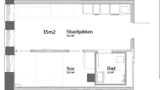 Plantegning kan variere Galleribilde