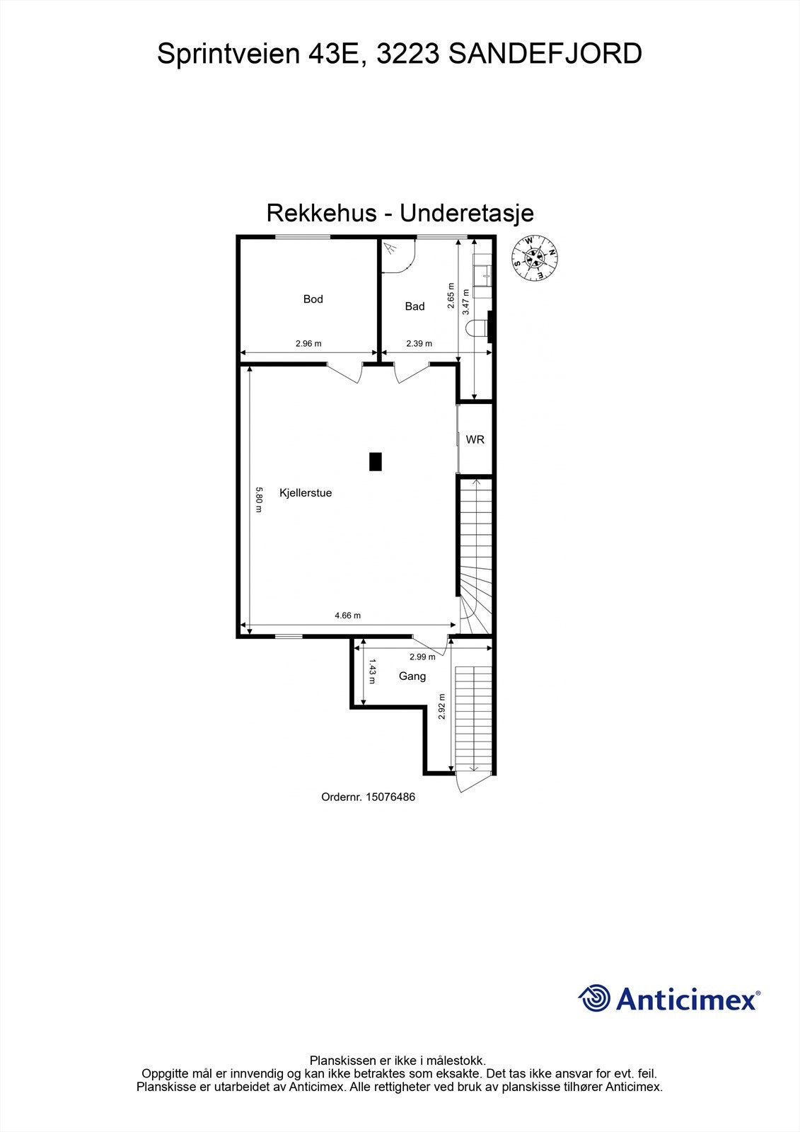 Plantegning Underetasje Galleribilde