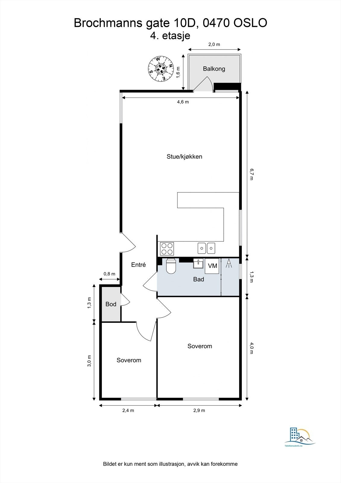 Plantegning til orientering. Galleribilde
