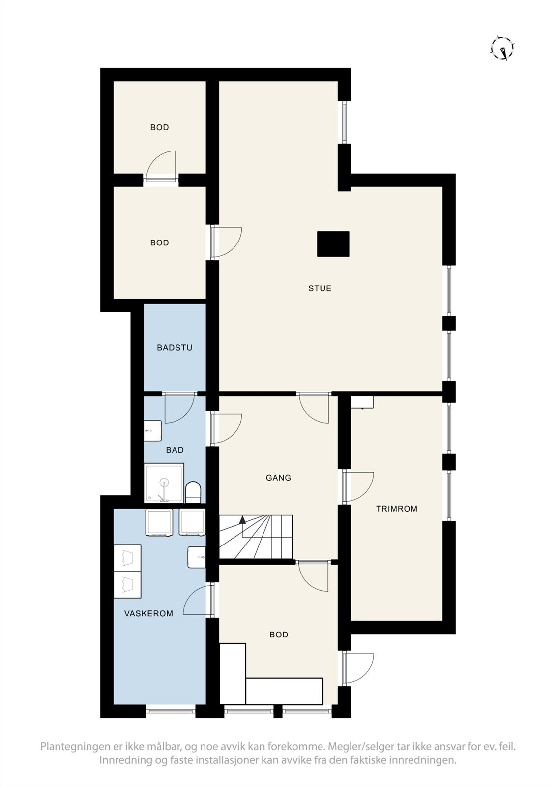 Plantegning - underetasjen Galleribilde