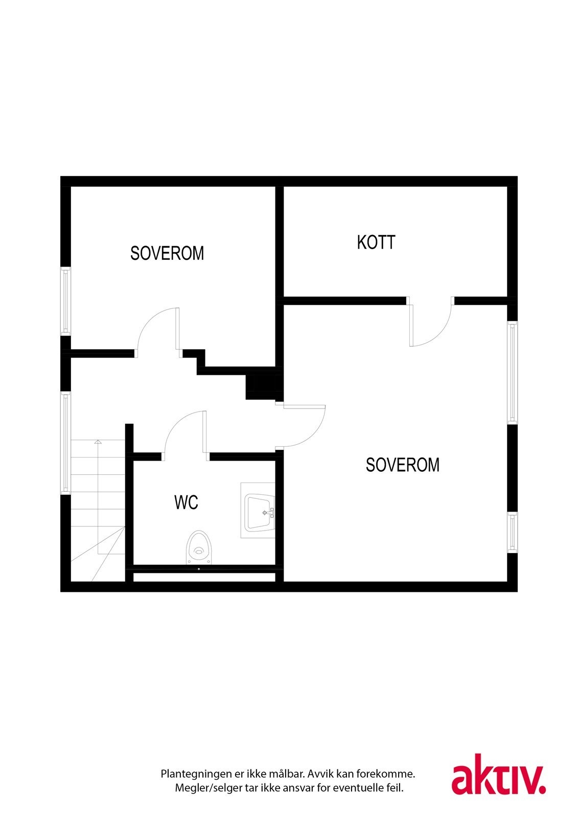 Plantegning loft Galleribilde