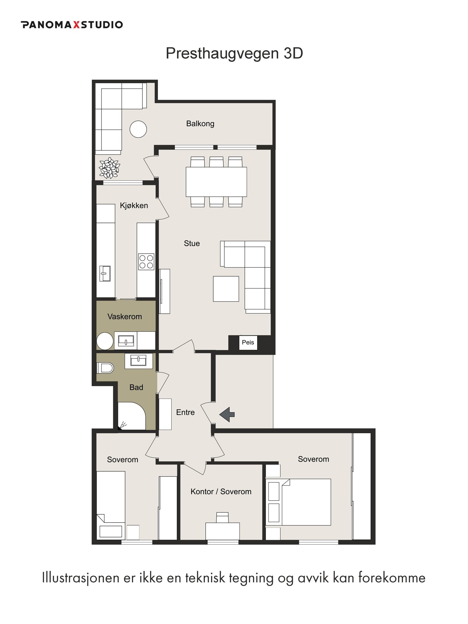 Plantegning Galleribilde