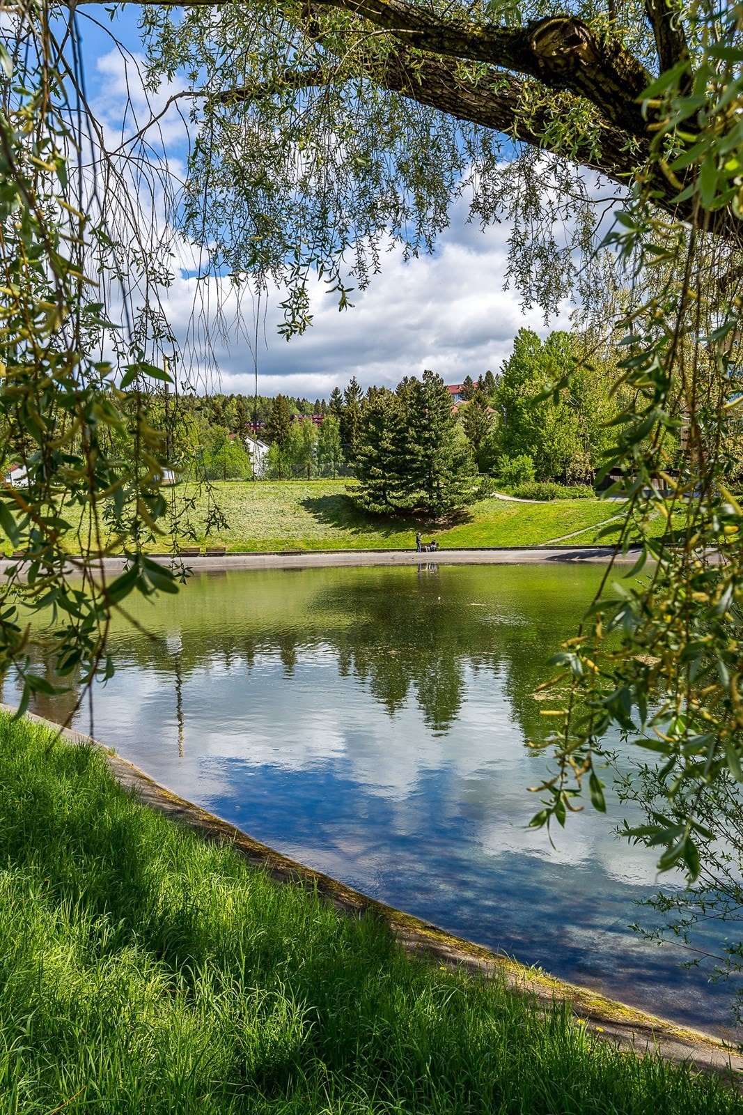 Badedammen på Tonsenhagen sommerstid Galleribilde