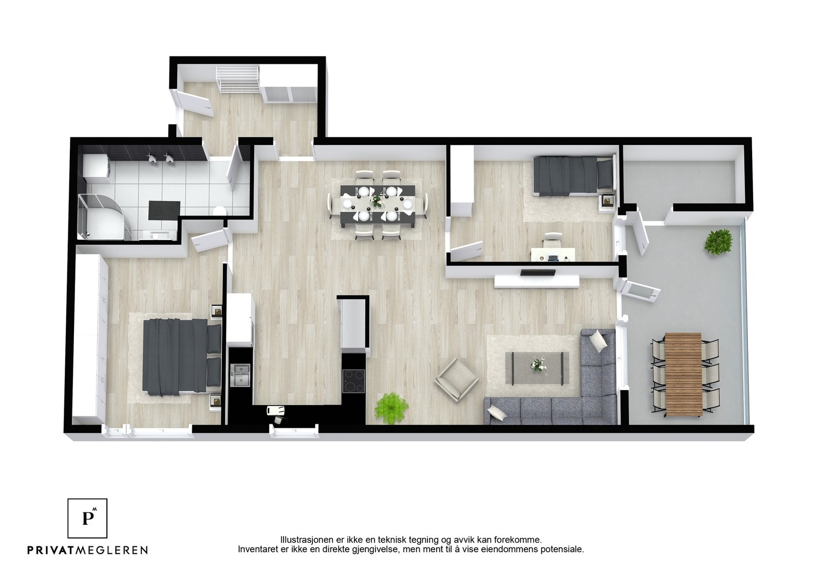 Boligen er presentert av PrivatMegleren Sarpsborg. Galleribilde