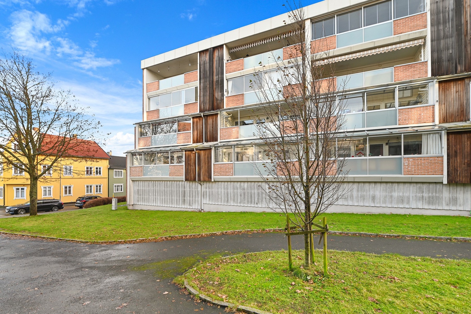 Leiligheten ligger øverst til venstre i bildet. Galleribilde