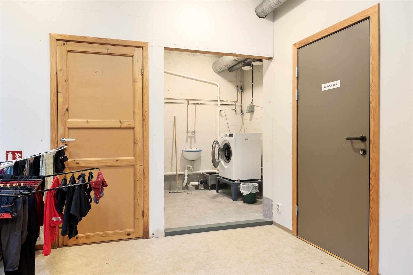 I kjellar er det felles vaskerom for sameiget. Galleribilde