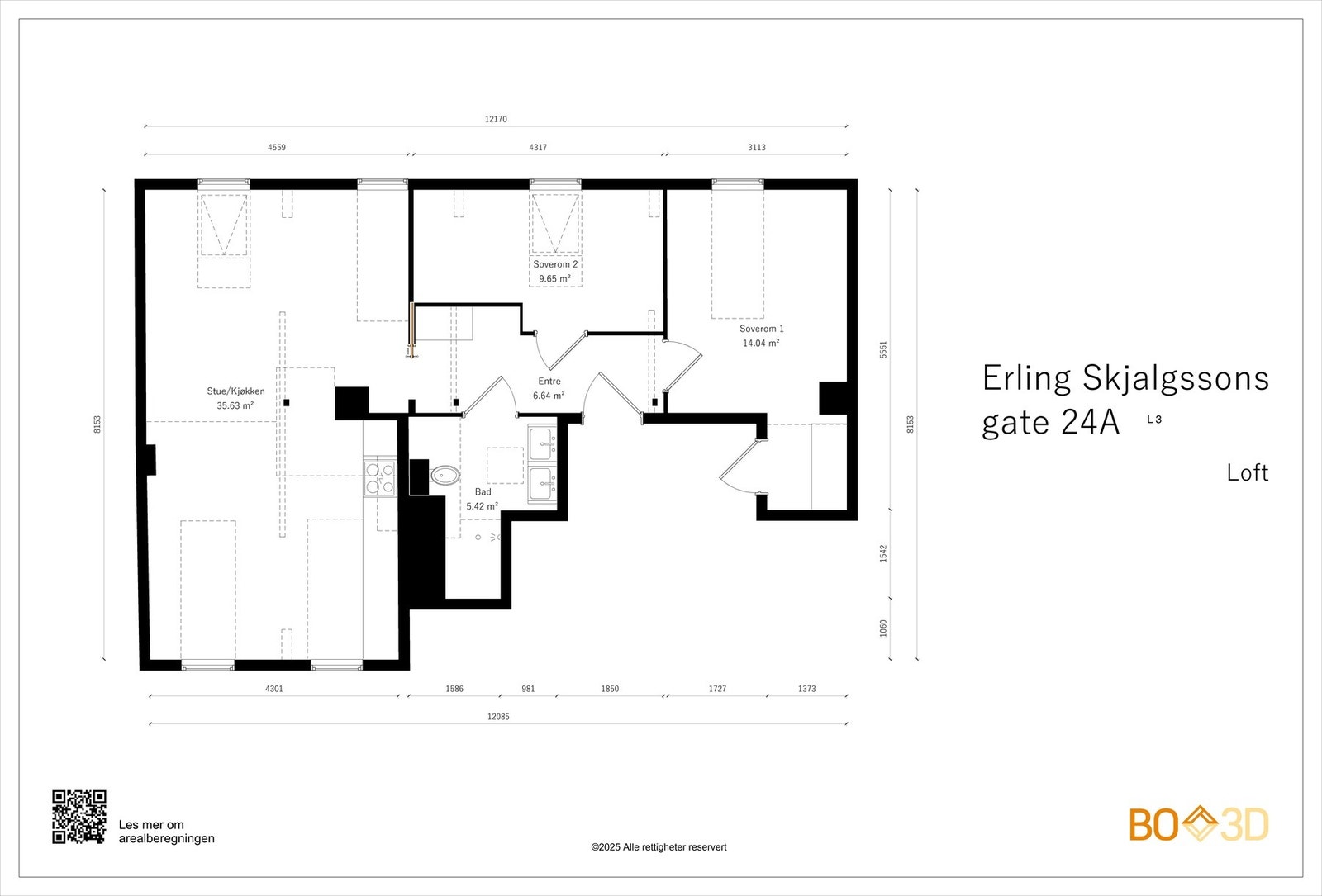 Plantegning. Galleribilde