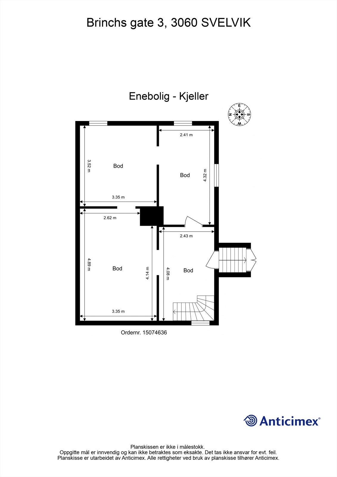 Plantegning kjeller Galleribilde