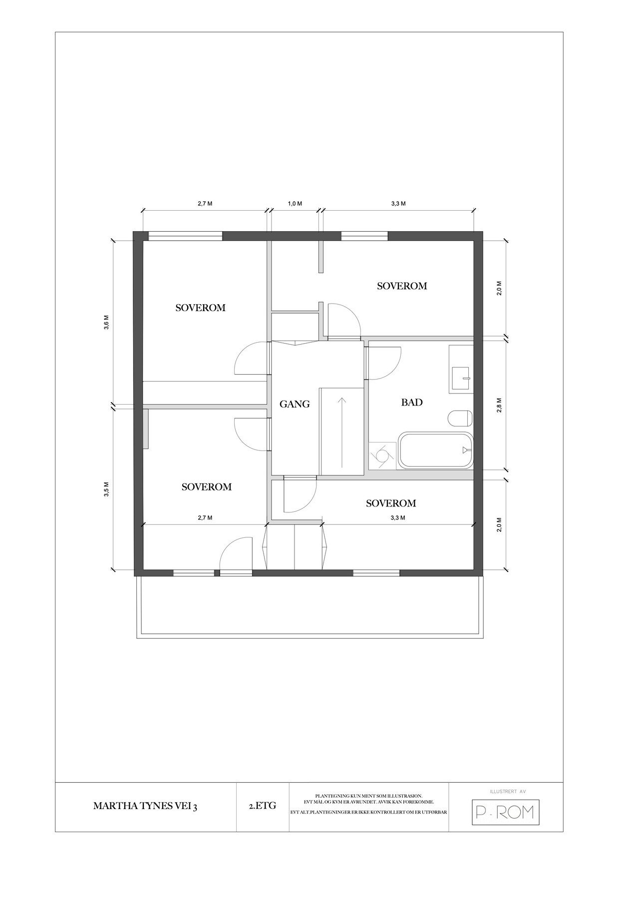 Planløsning 2.etasje Galleribilde