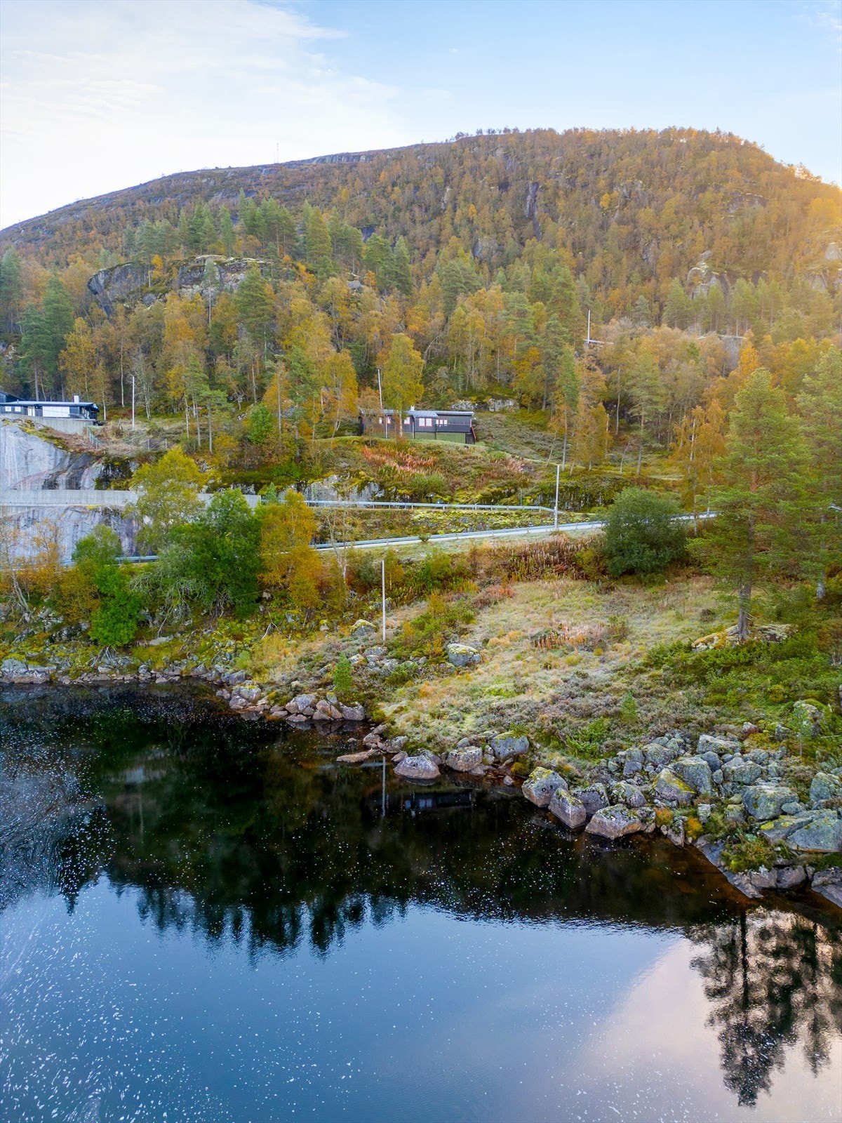 Enkel adkomst til hytta fra veien. Galleribilde