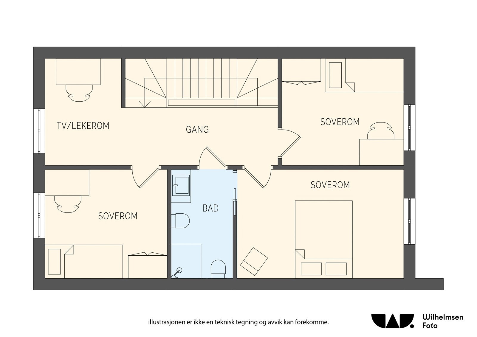 - Utforming og planløsning plan 3 - Galleribilde