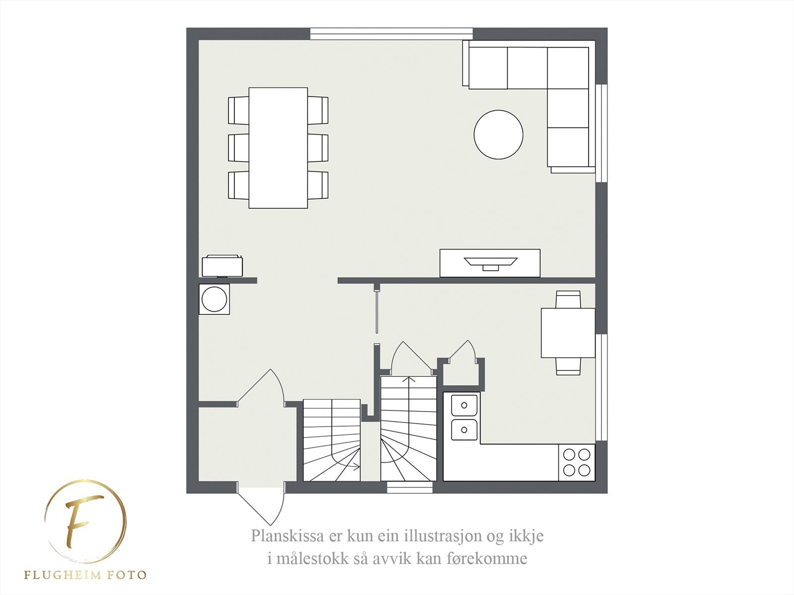 Planteikning Galleribilde