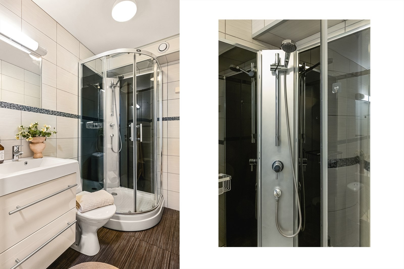 - Helfliset baderom med behagelig varme i gulvet - Galleribilde