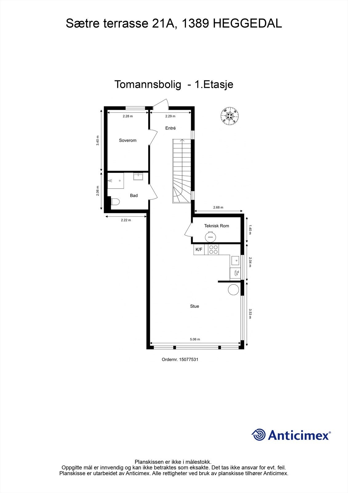 Plantegning - 1.Etasje Galleribilde