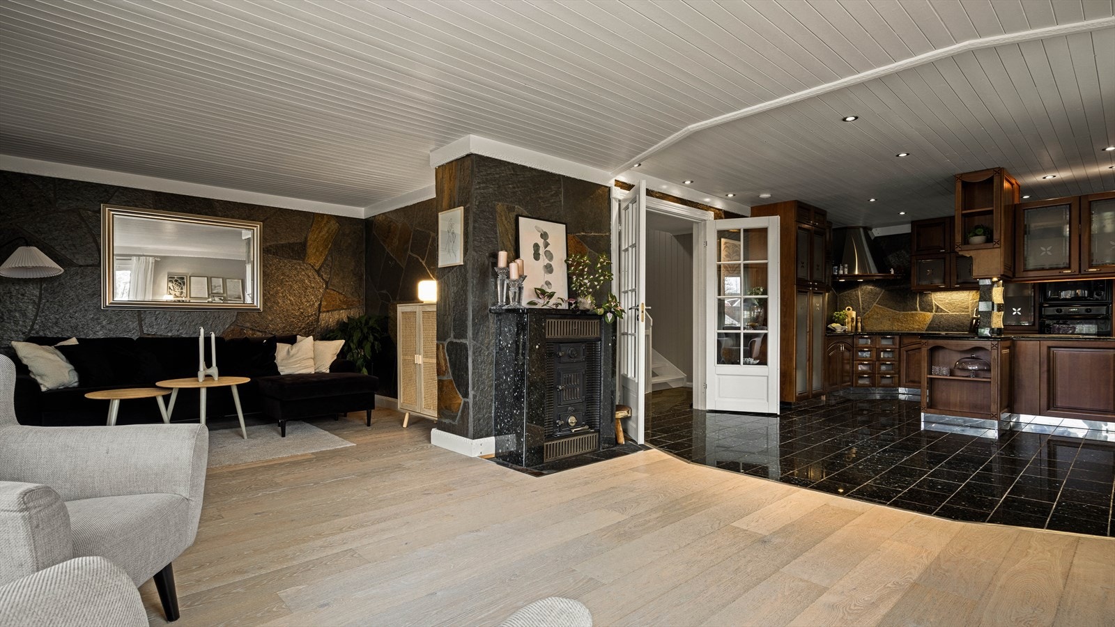 Åpen stue kjøkkenløsning Galleribilde