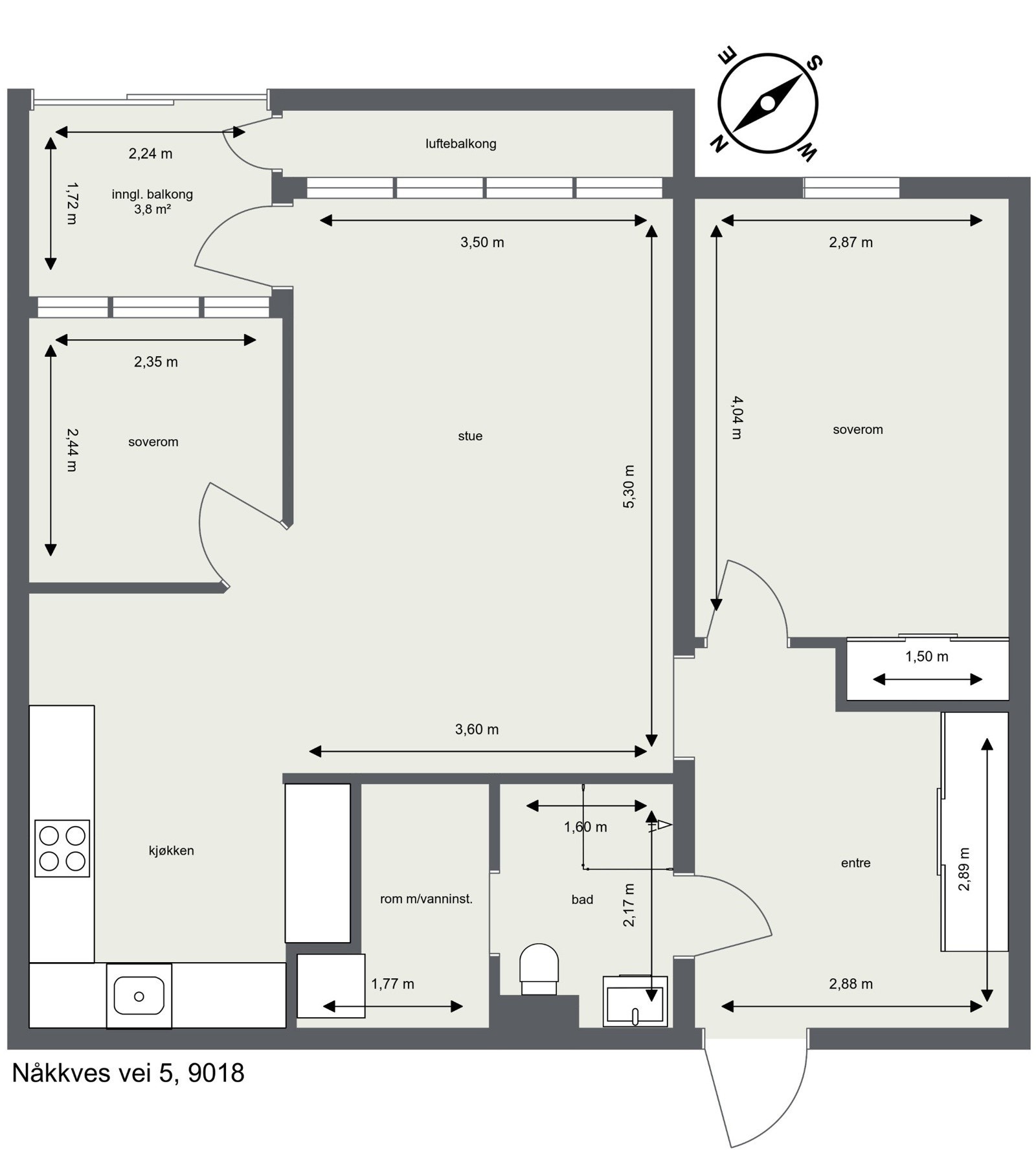 Plantegning Galleribilde