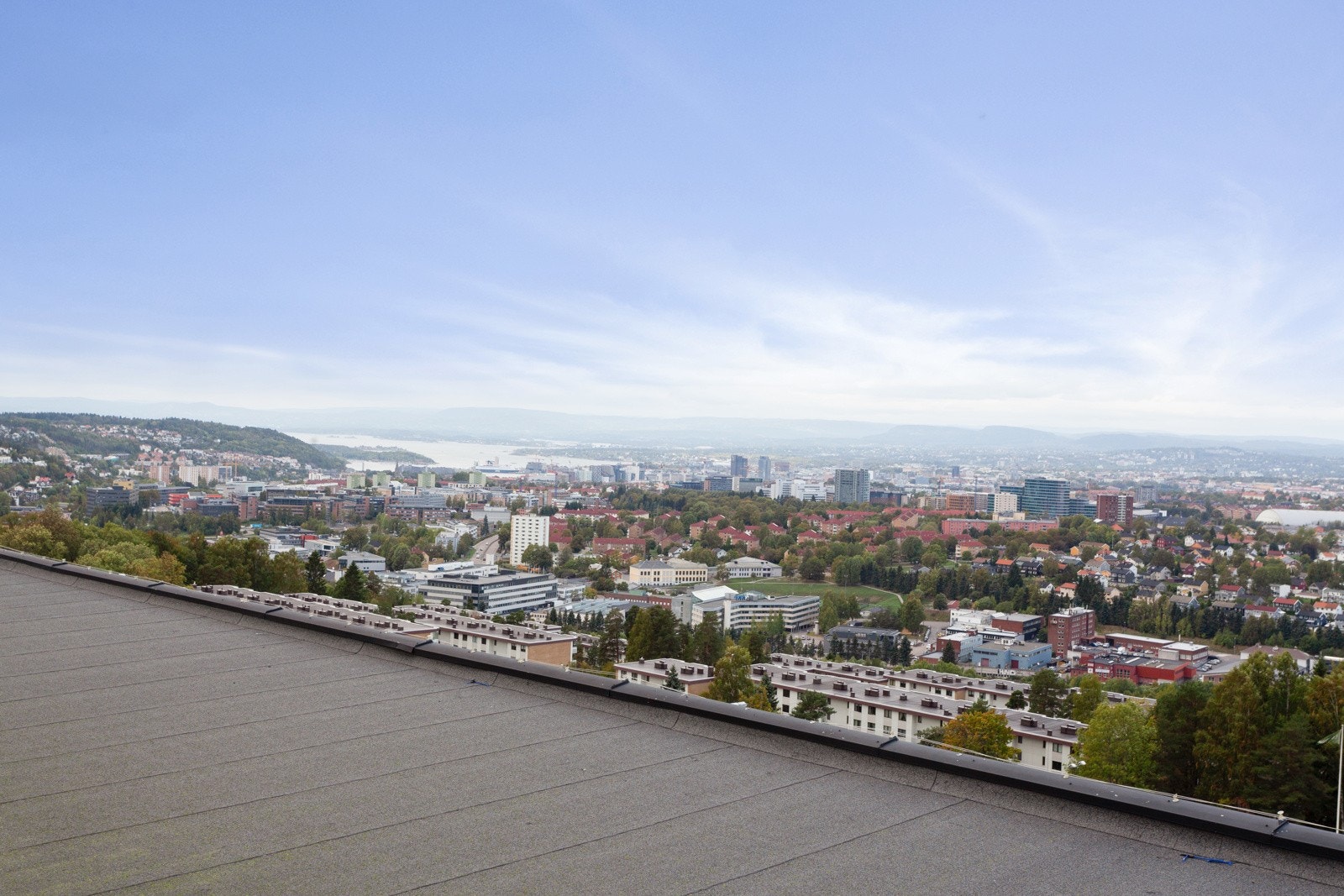 Utsikt fra takterrassen Galleribilde