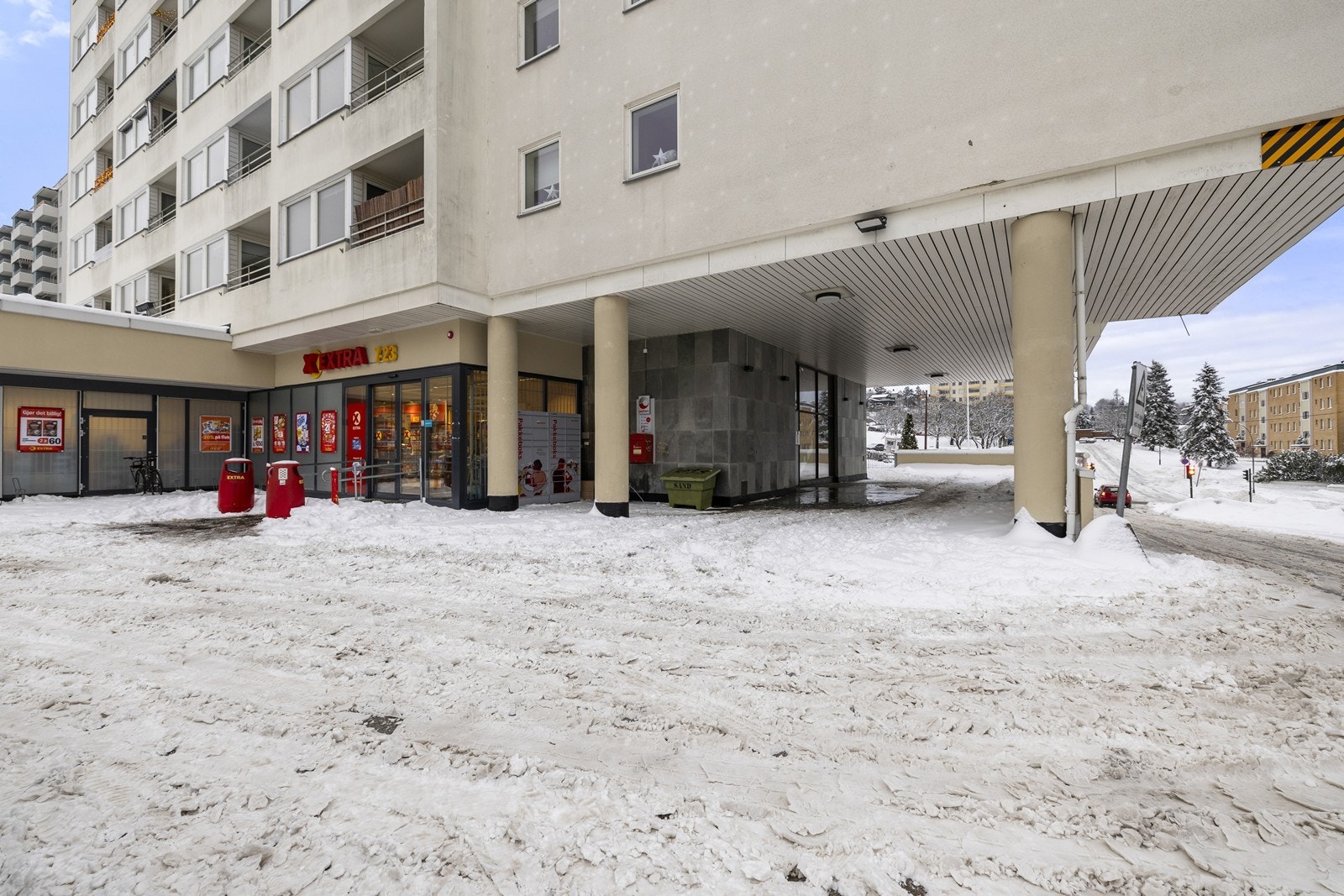 Hverdagslogistikken er enkel med Coop Extra i første etasje av bygget. Galleribilde