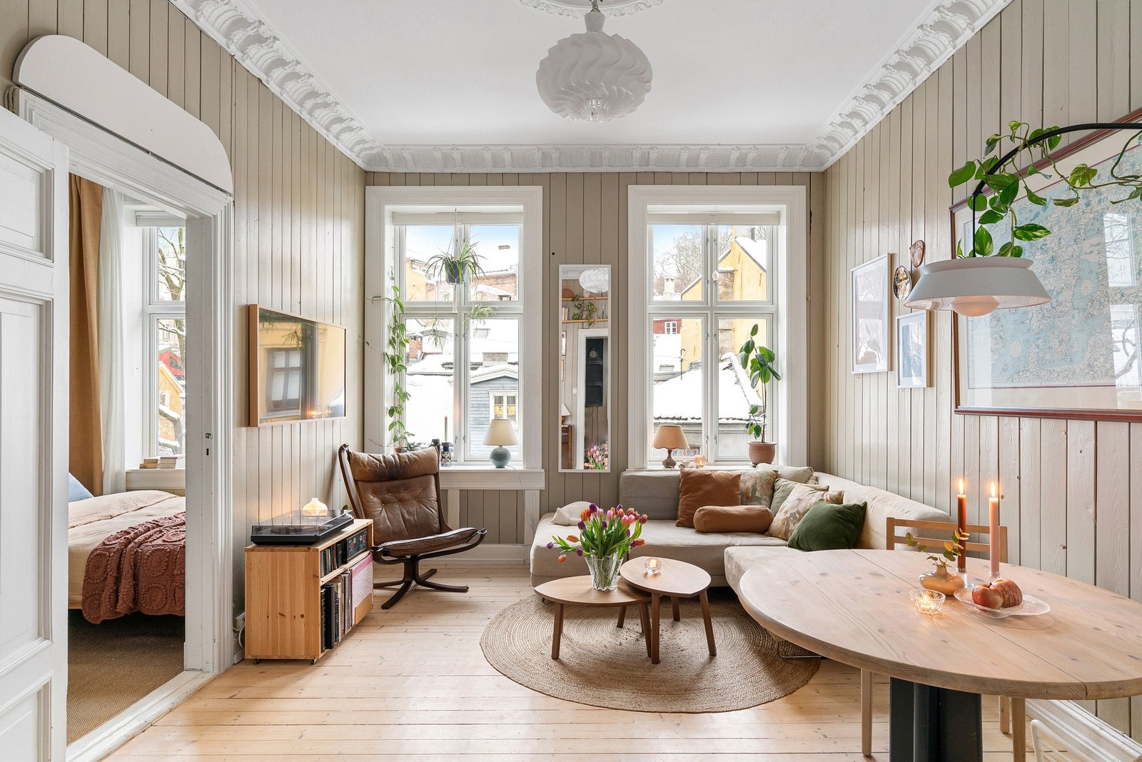 Leiligheten har god standard og har gjennomgått flere nylige oppgraderinger. Galleribilde