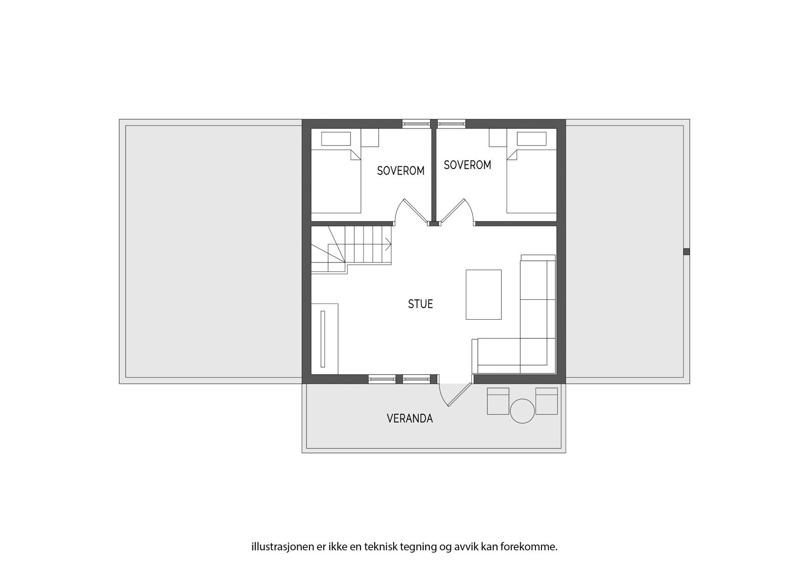 Plantegning 2. etasje. Galleribilde