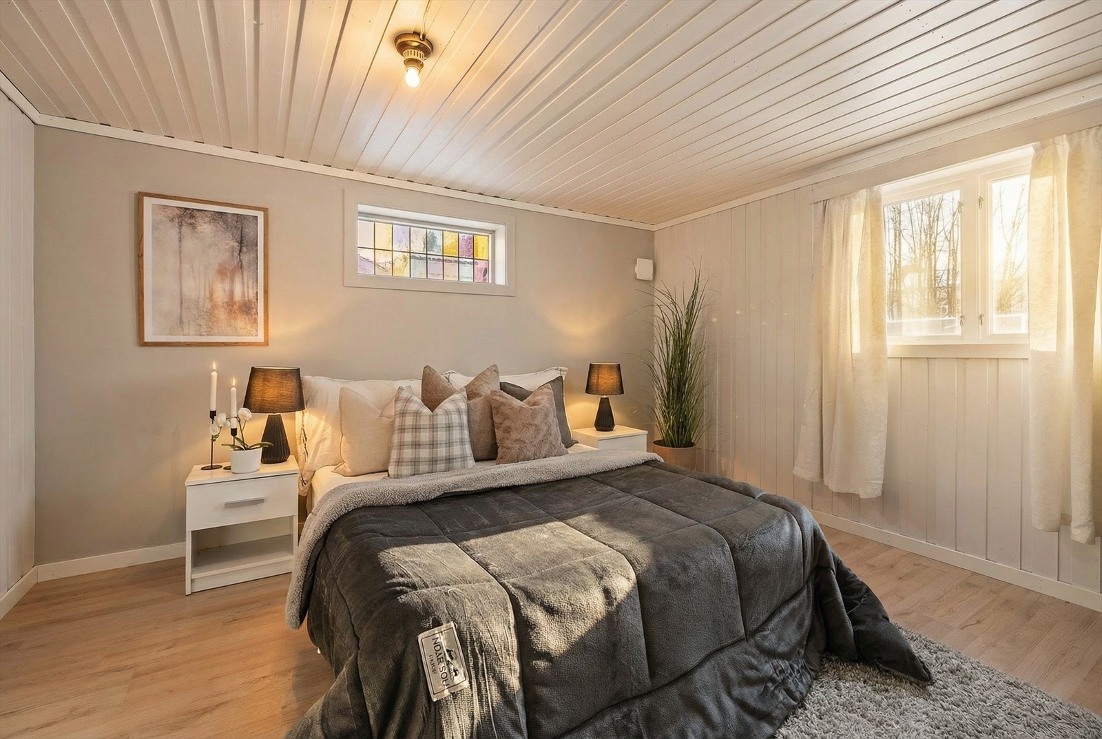 Innredet soverom. Rommet er ikke godkjent til varig opphold Galleribilde