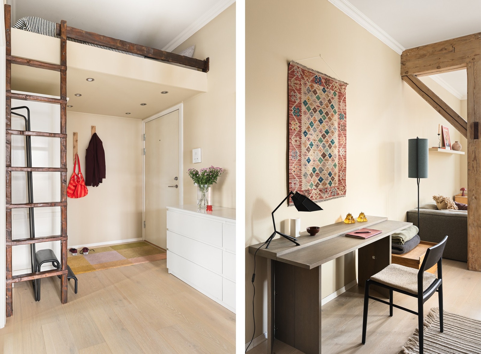 Entréen har god oppbevaringsplass. Galleribilde