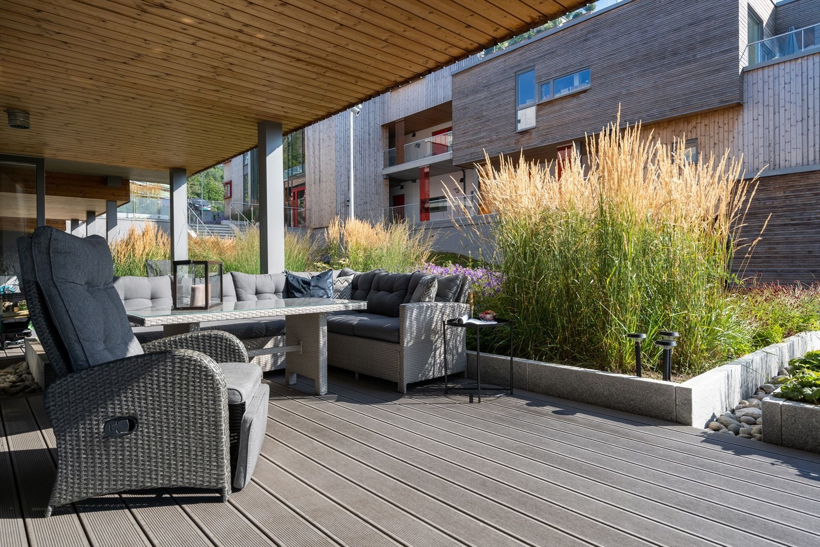 Et overbygg terrasse Galleribilde