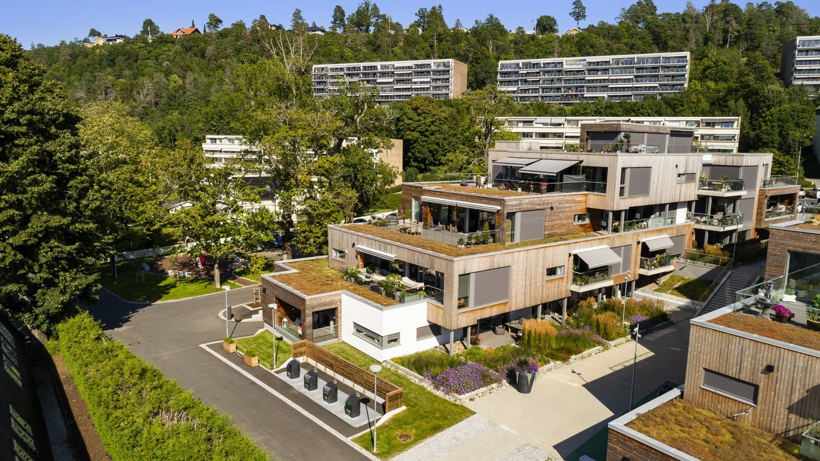 Leiligheten har en attraktiv plassering på sameiets vestside. Galleribilde