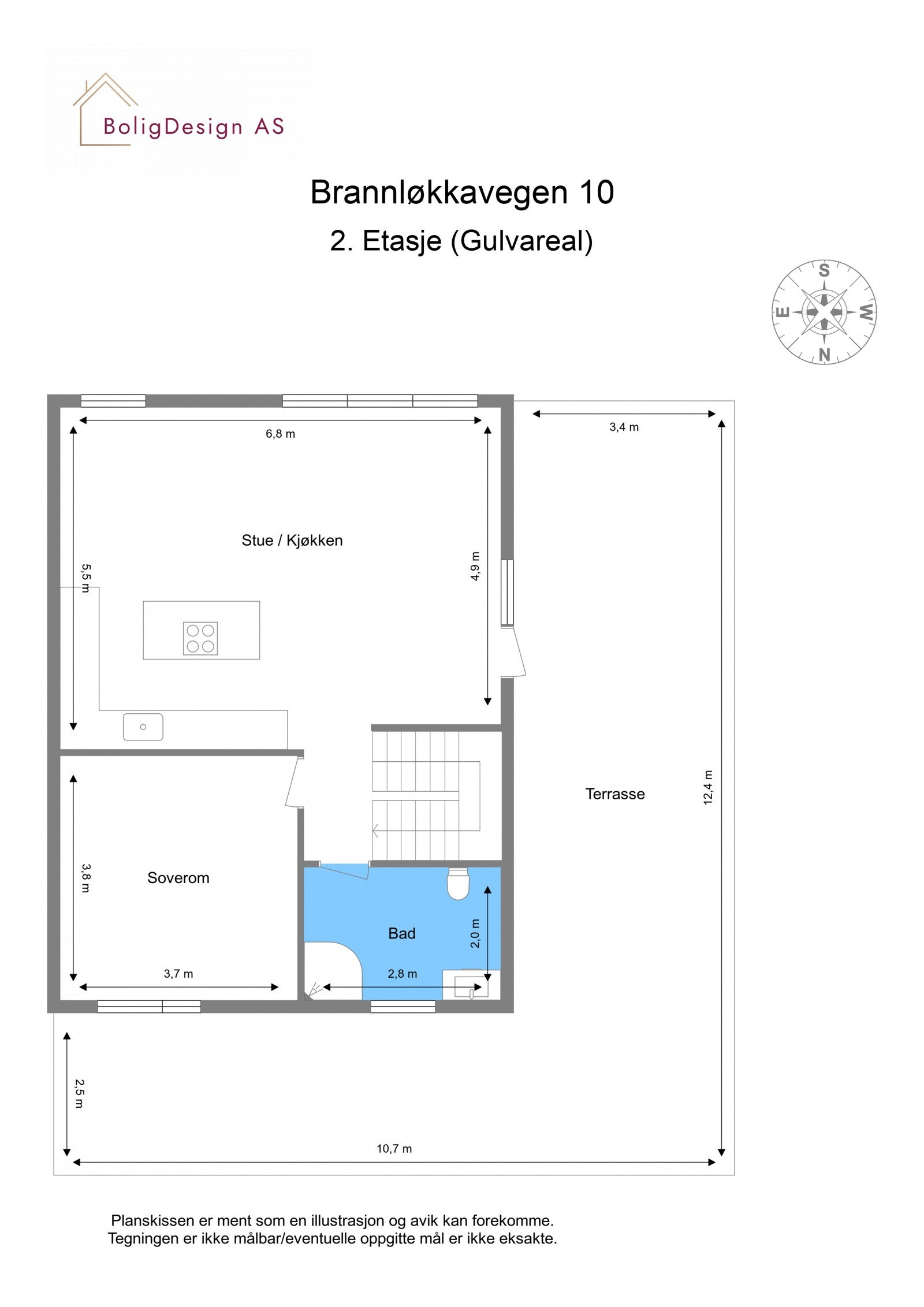 Plantegning - 2. Etasje Galleribilde