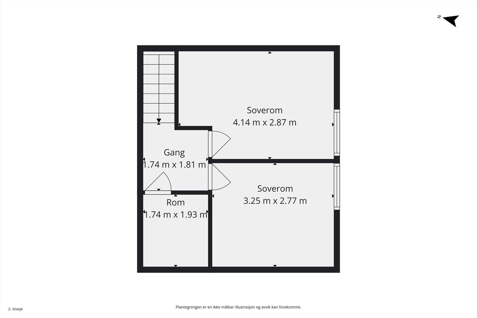 Plantegning 2.etasje. Galleribilde