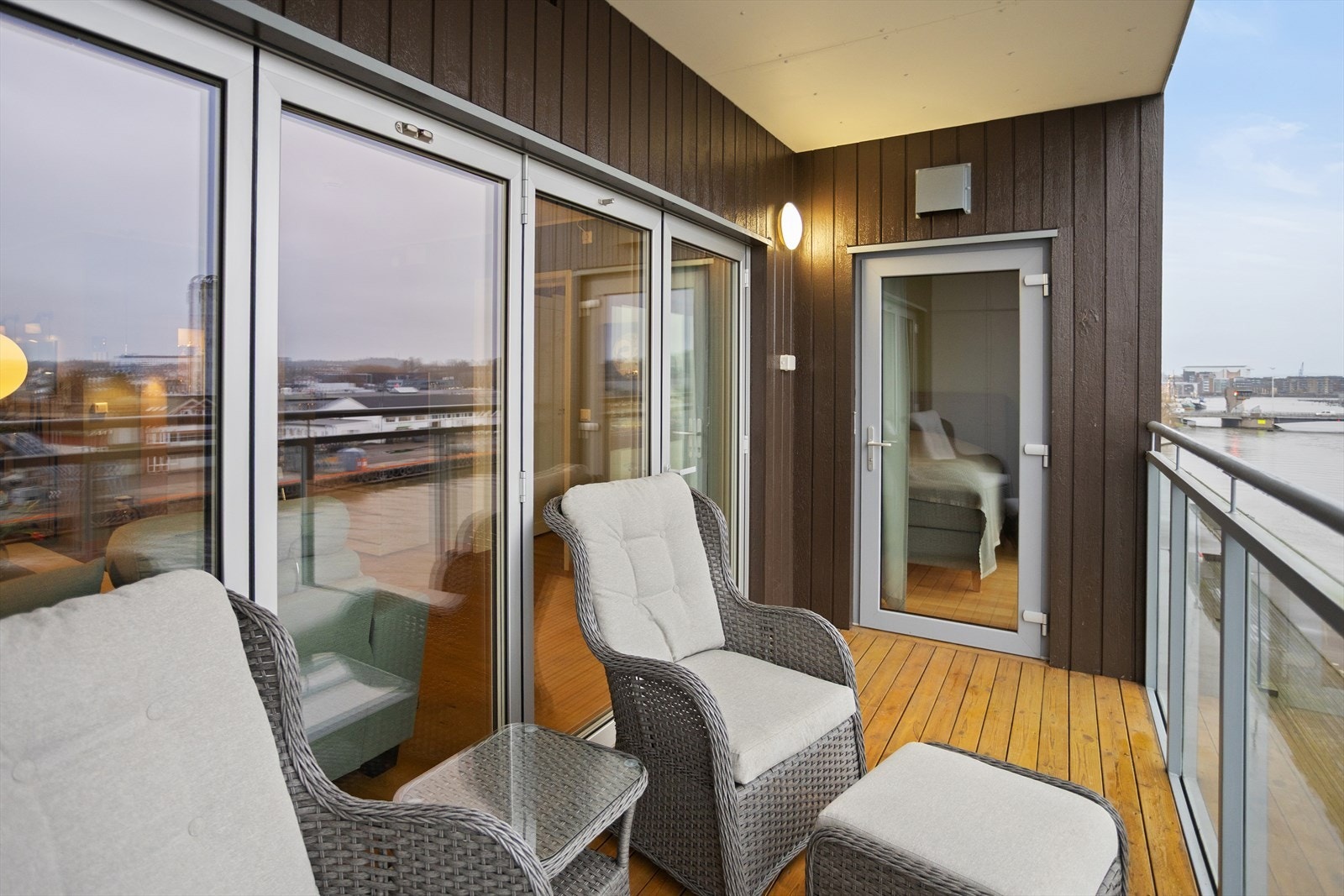 Ønsker man innglassing av balkongen er det mulighet for dette! Galleribilde