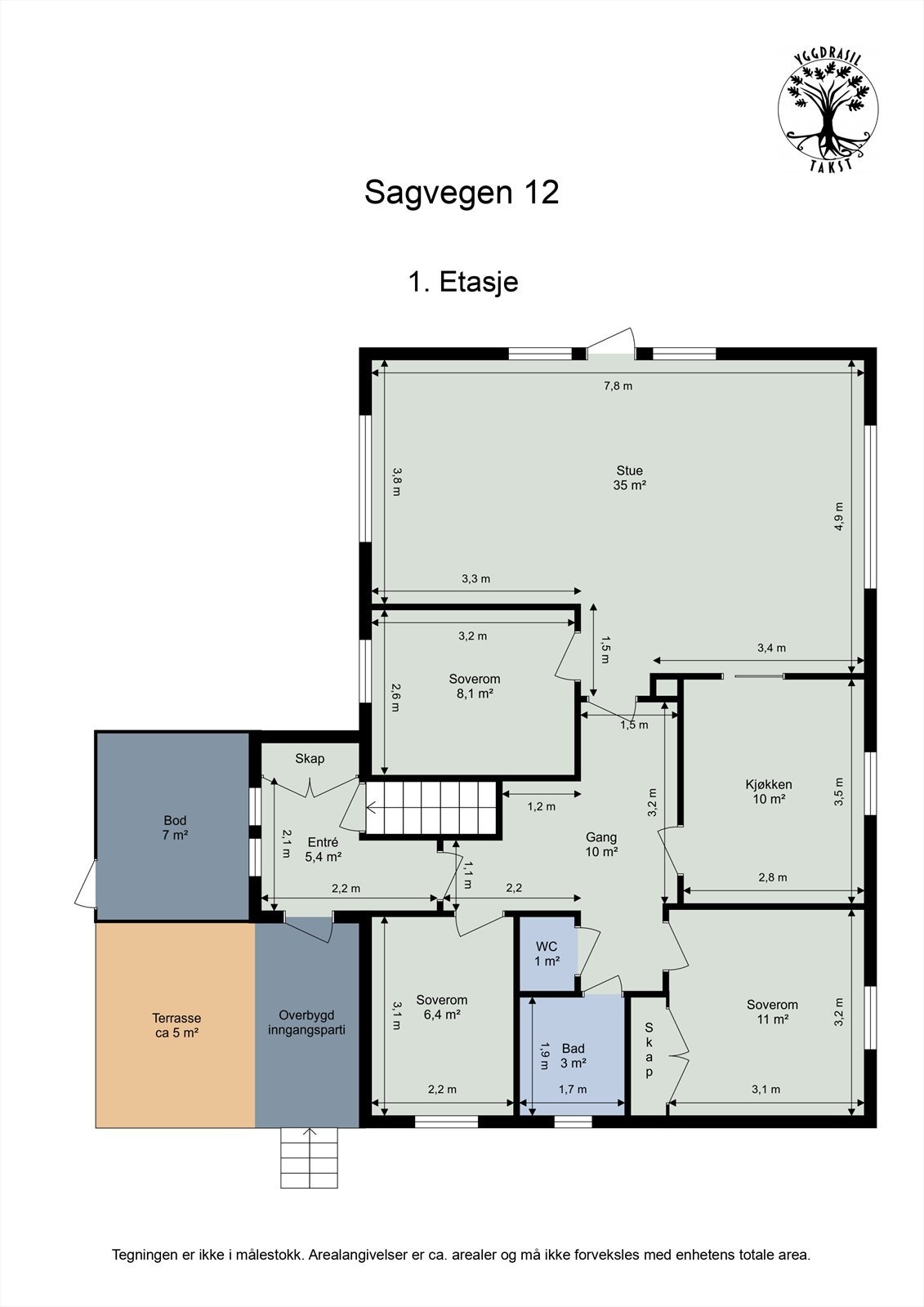 Planskisse 1. Etasje Galleribilde