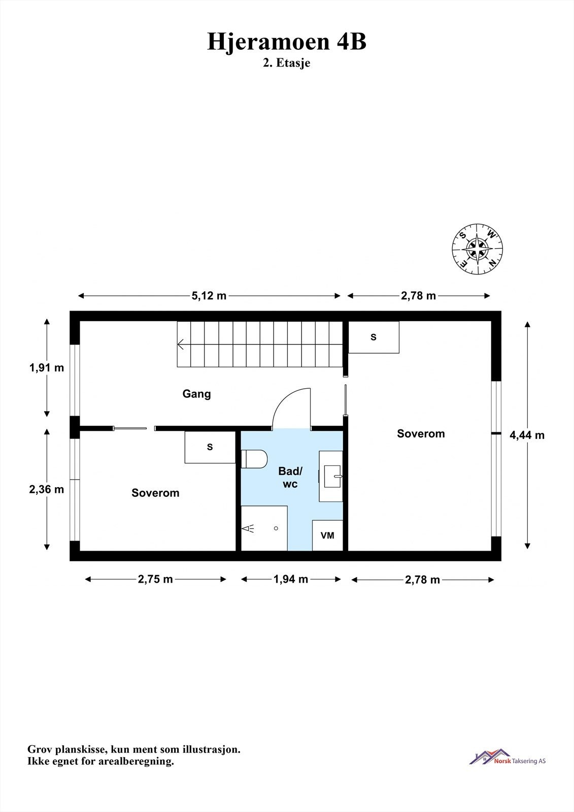 Plantegning med mål. Galleribilde