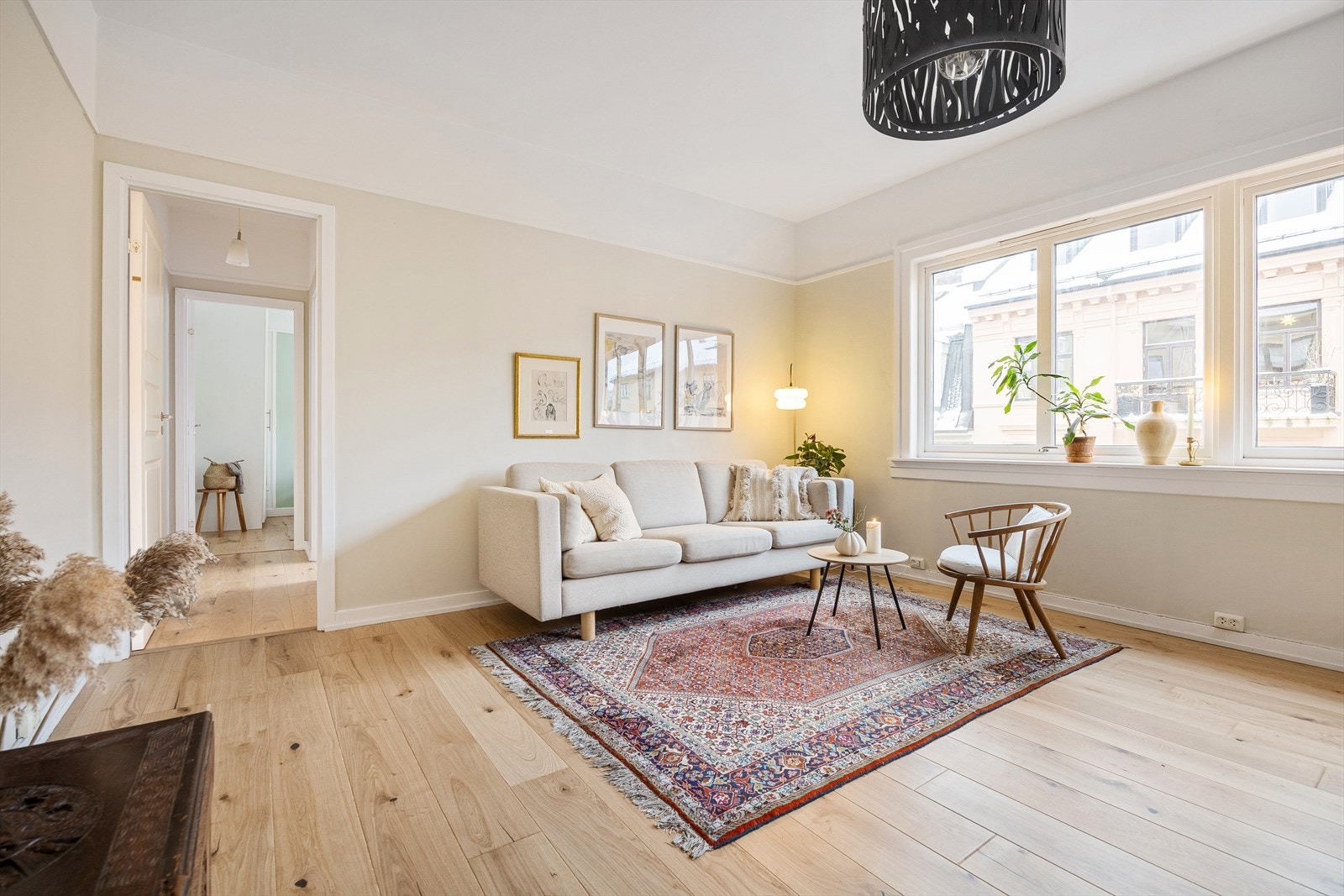 Leiligheten har en god og gjennomgående planløsning Galleribilde