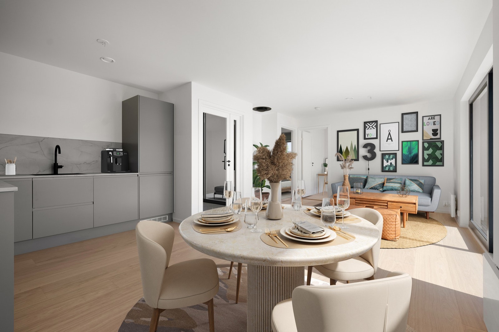 Digital innredning. Galleribilde