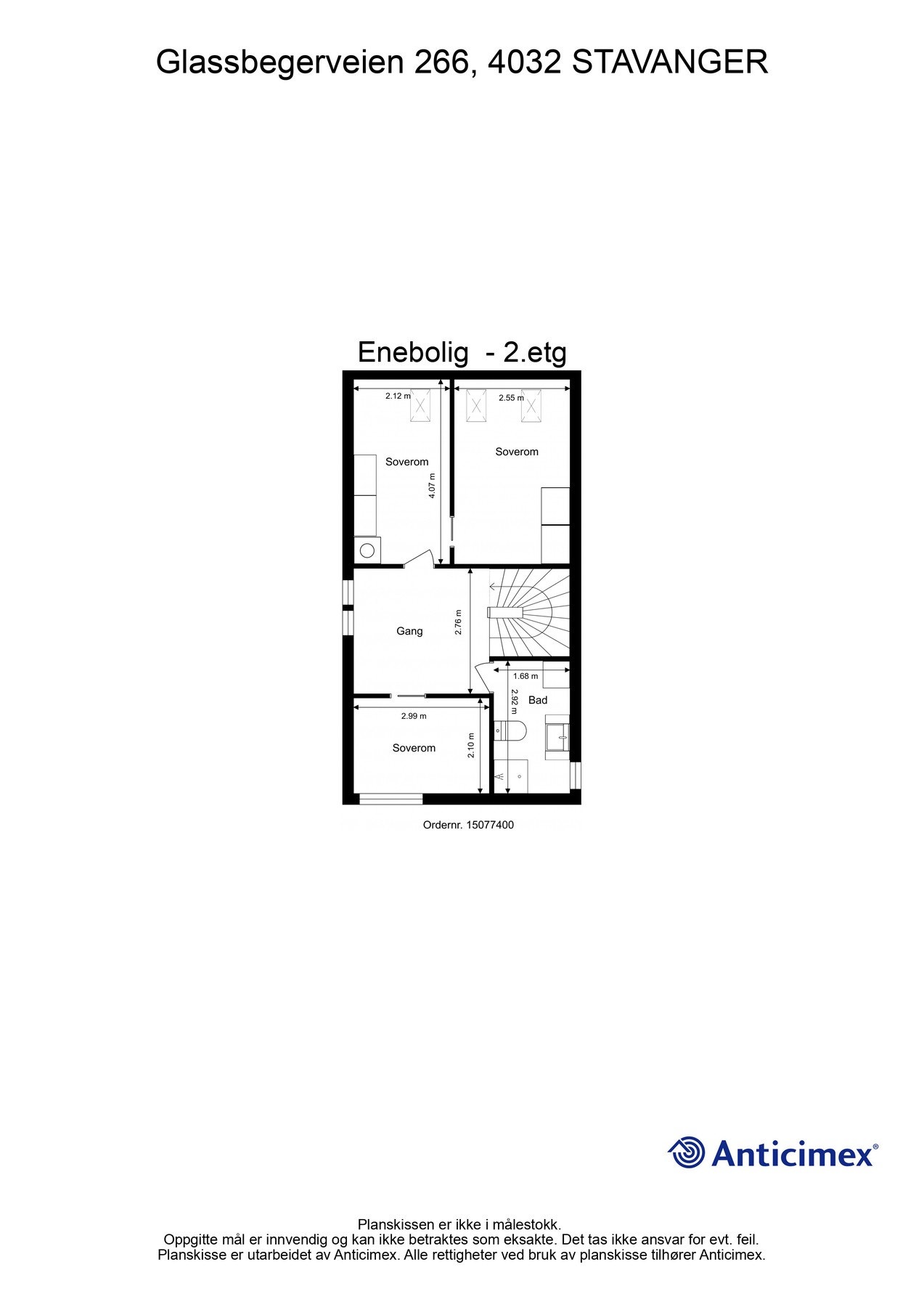 Planskisse 2. etasje Galleribilde