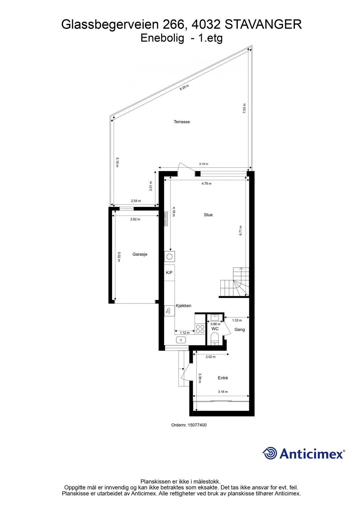 Planskisse hovedetasje Galleribilde