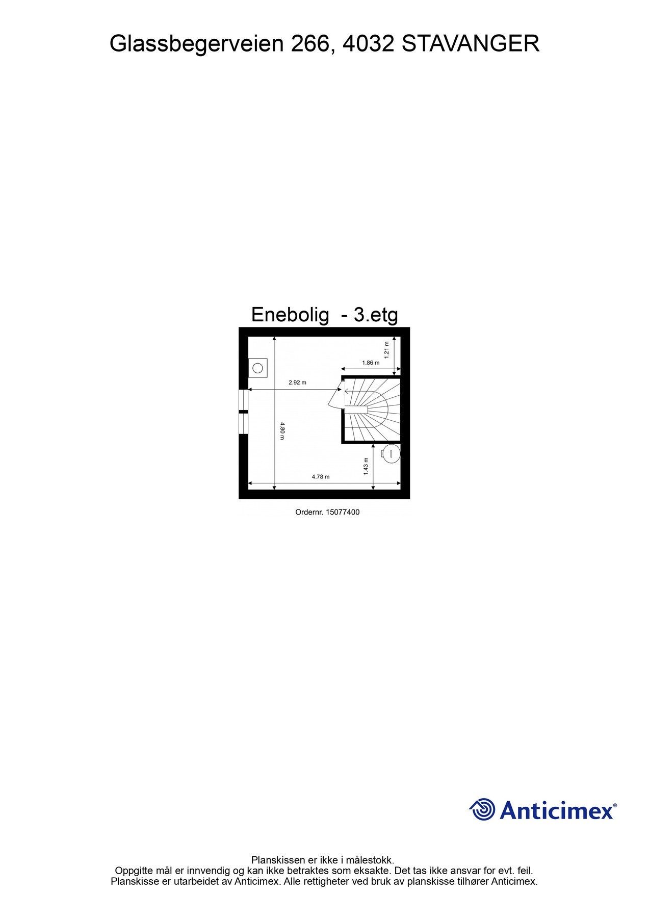 Planskisse 3. etasje Galleribilde