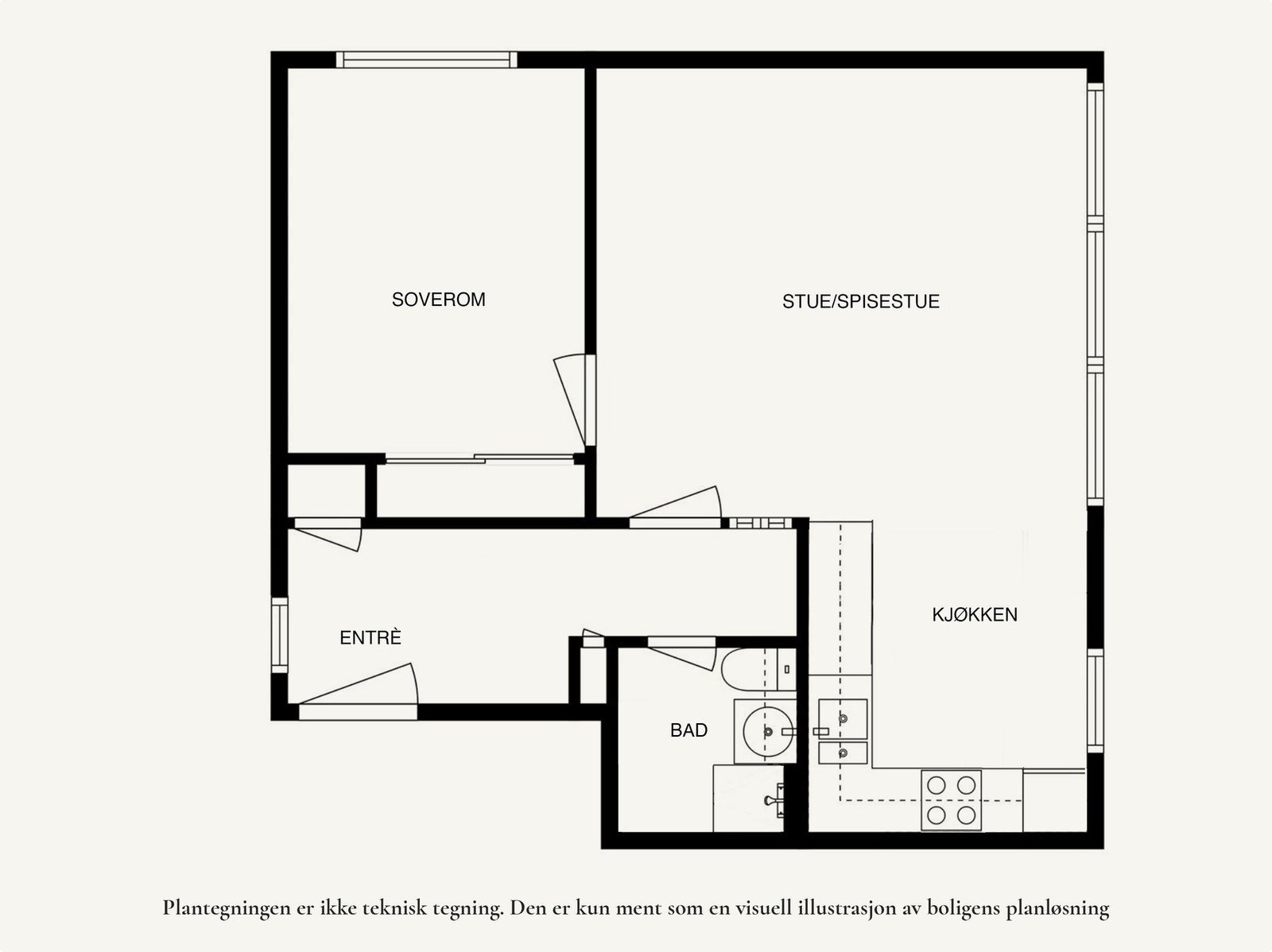 Plantegning 3. etg. Galleribilde