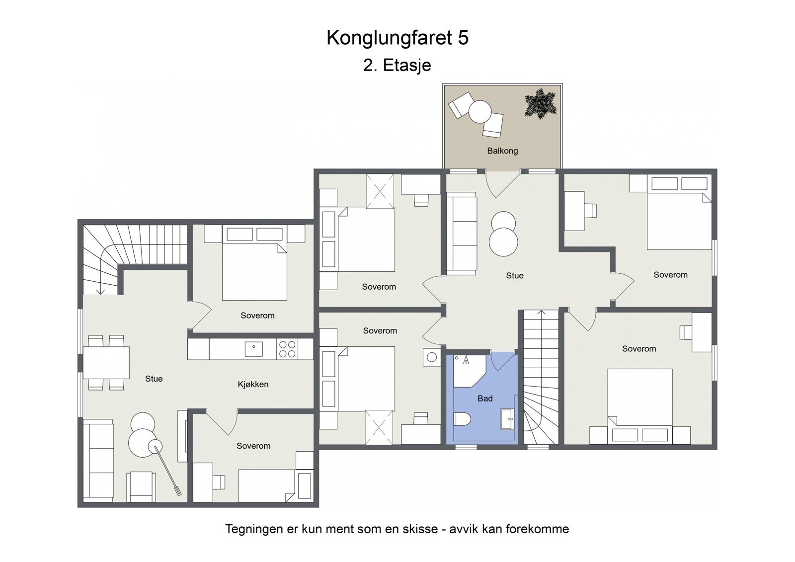 Plantegning - 2. Etasje Galleribilde