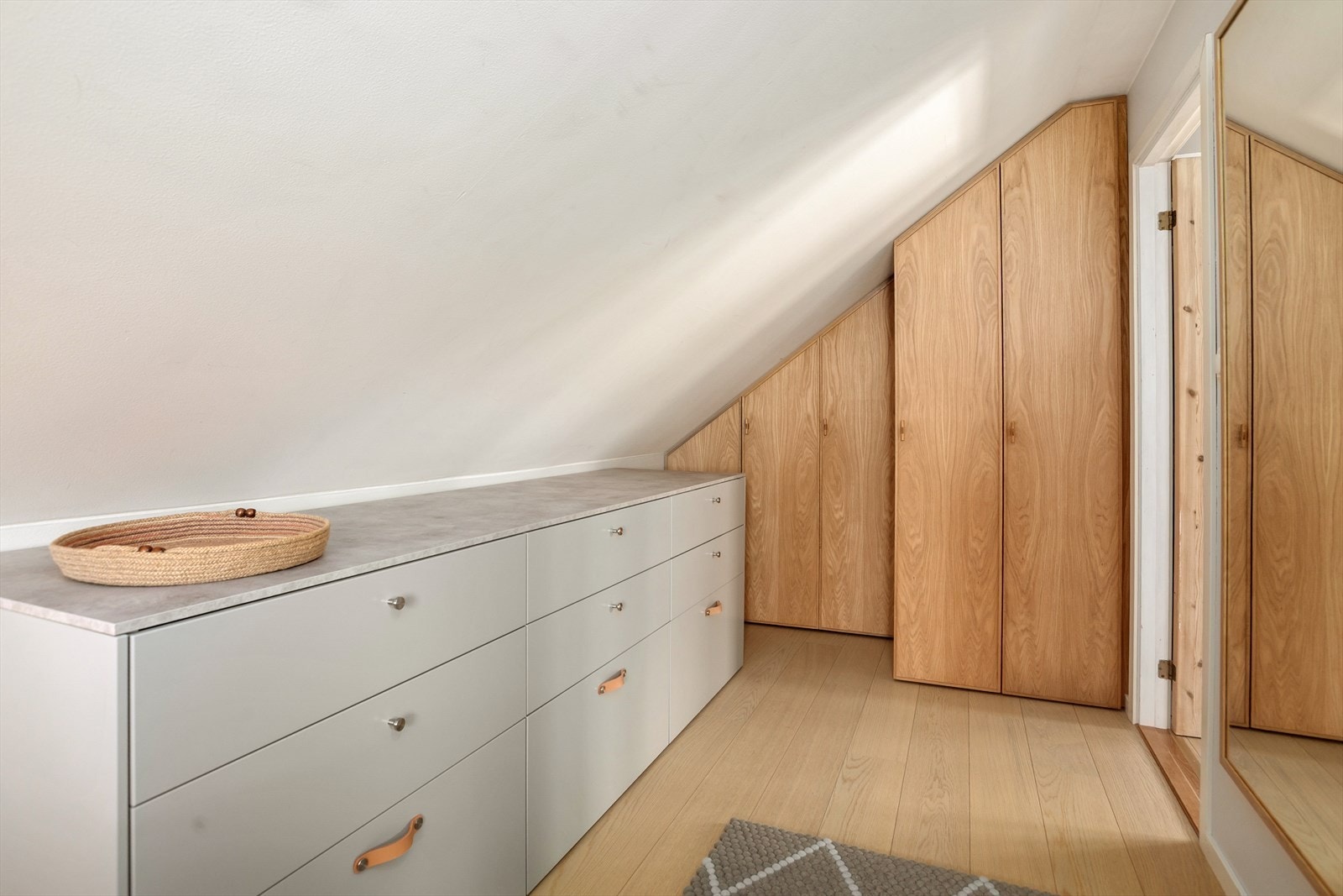 Integrerte garderobeløsninger (2022) i alle soverommene. Galleribilde