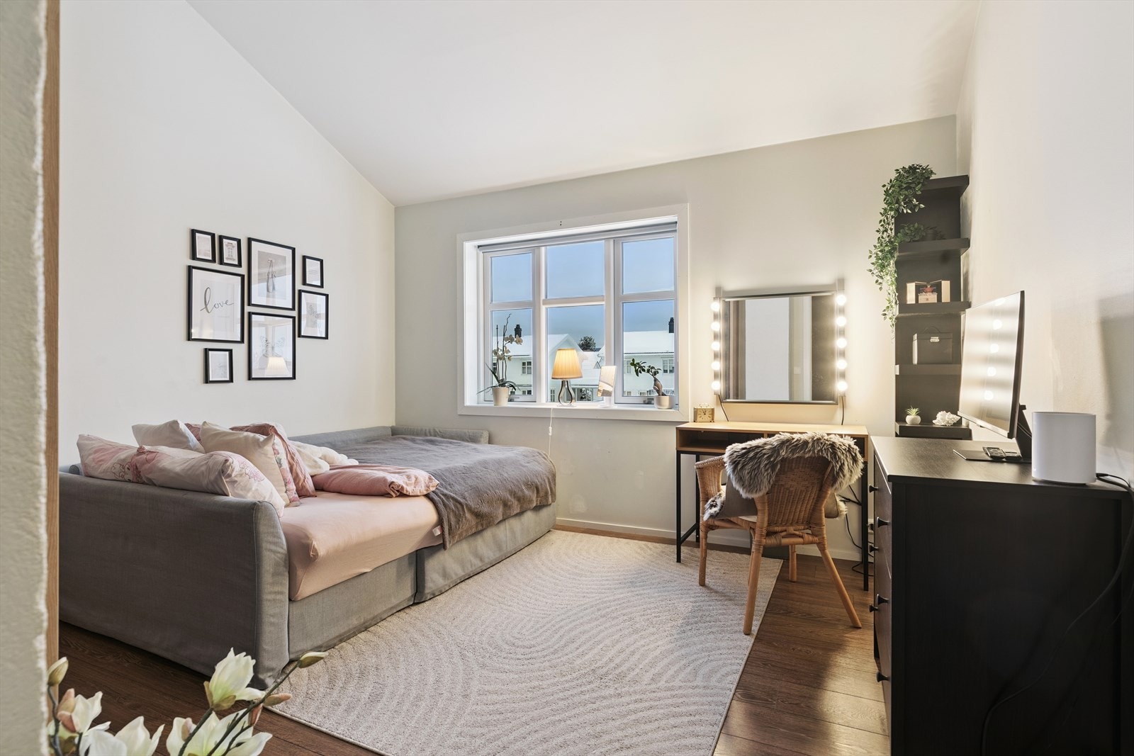 Innredet rom som i dag benyttes som soverom Galleribilde